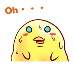 Hiyoko Heroes "yellow"English sticker #9337358