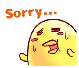 Hiyoko Heroes "yellow"English sticker #9337362