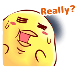 Hiyoko Heroes "yellow"English sticker #9337364