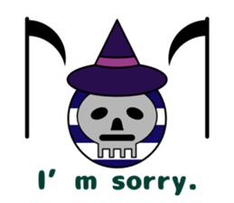 Cute ghost and soul sticker #9337450