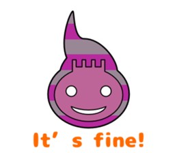 Cute ghost and soul sticker #9337453