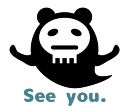 Cute ghost and soul sticker #9337462