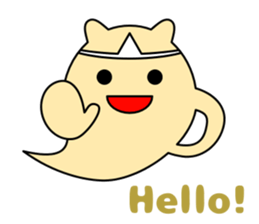 Cute ghost and soul sticker #9337465