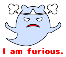 Cute ghost and soul sticker #9337467