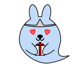 Cute ghost and soul sticker #9337470