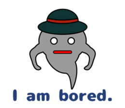 Cute ghost and soul sticker #9337474