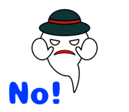 Cute ghost and soul sticker #9337475