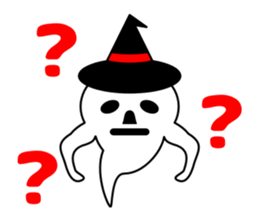 Cute ghost and soul sticker #9337483