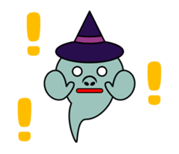 Cute ghost and soul sticker #9337484