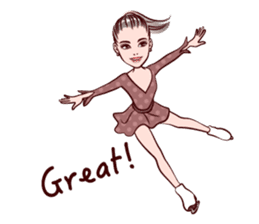 Figure Skating girls sticker #9337575