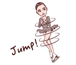 Figure Skating girls sticker #9337576