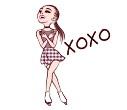 Figure Skating girls sticker #9337588