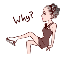 Figure Skating girls sticker #9337589