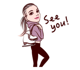 Figure Skating girls sticker #9337591