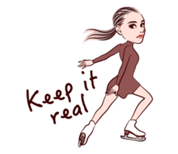 Figure Skating girls sticker #9337594