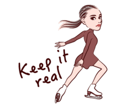 Figure Skating girls sticker #9337594