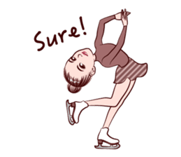 Figure Skating girls sticker #9337595