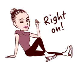 Figure Skating girls sticker #9337597