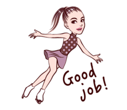 Figure Skating girls sticker #9337602
