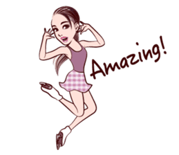 Figure Skating girls sticker #9337605