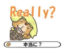 English Sticker of the plisse sticker #9338417