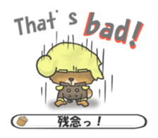 English Sticker of the plisse sticker #9338435