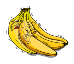 Monkey n' his Banana sticker #9338539
