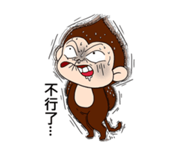 Monkey n' his Banana sticker #9338540