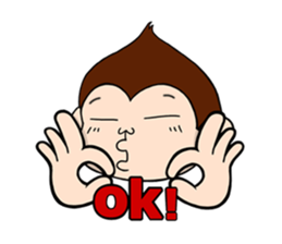 Monkey n' his Banana sticker #9338554