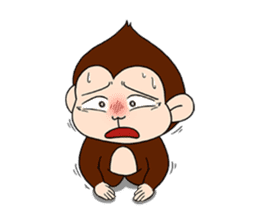 Monkey n' his Banana sticker #9338560