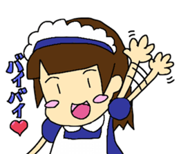 cute maid girl sticker #9339212