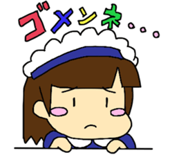 cute maid girl sticker #9339215