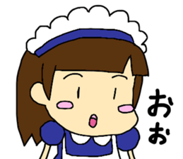 cute maid girl sticker #9339216