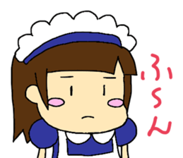 cute maid girl sticker #9339218
