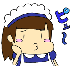 cute maid girl sticker #9339223