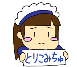 cute maid girl sticker #9339233