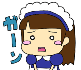 cute maid girl sticker #9339241