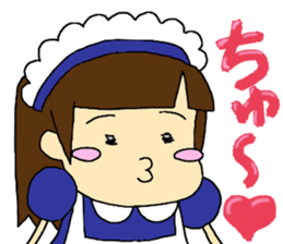 cute maid girl sticker #9339245