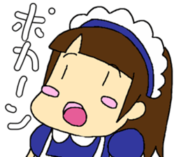 cute maid girl sticker #9339247
