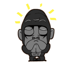 North seven ape everyday language 2 sticker #9339729