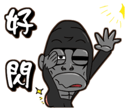 North seven ape everyday language 2 sticker #9339730