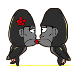 North seven ape everyday language 2 sticker #9339752