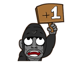 North seven ape everyday language 2 sticker #9339757