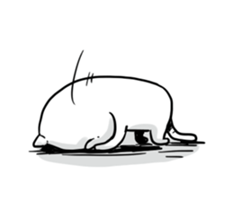 white cat's otaku winter sticker #9339813