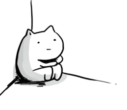 white cat's otaku winter sticker #9339814