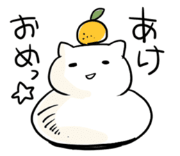 white cat's otaku winter sticker #9339827