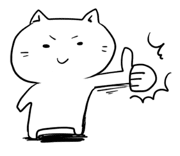 white cat's otaku winter sticker #9339839