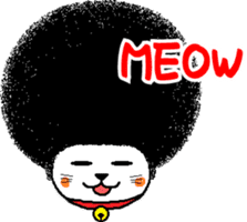 The Seven Afro Cats #1 -Innocent Cat- sticker #9340128