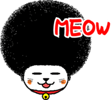 The Seven Afro Cats #1 -Innocent Cat- sticker #9340128