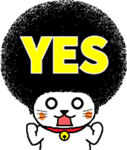 The Seven Afro Cats #1 -Innocent Cat- sticker #9340130